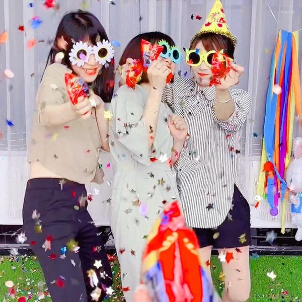 Decorazione per feste 40 pezzi Fuochi d'artificio gonfiabili con pistola per coriandoli di compleanno per matrimoni per rivelare il genere della doccia per bambini