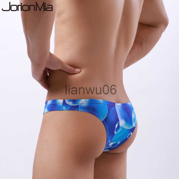 Mutande Intimo sexy Uomo Tanga Hombre Stampa Gay Uomo Intimo Bikini Uomo Slip Morbido Uomo Slip Intimo Pantaloncini Mutandine C114 J230713