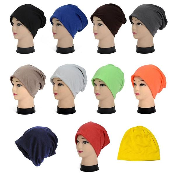 Boinas 1 peça unissex gorro gorro casual para homens mulheres quente macio malha elegante liso diário inverno cor sólida Dropship