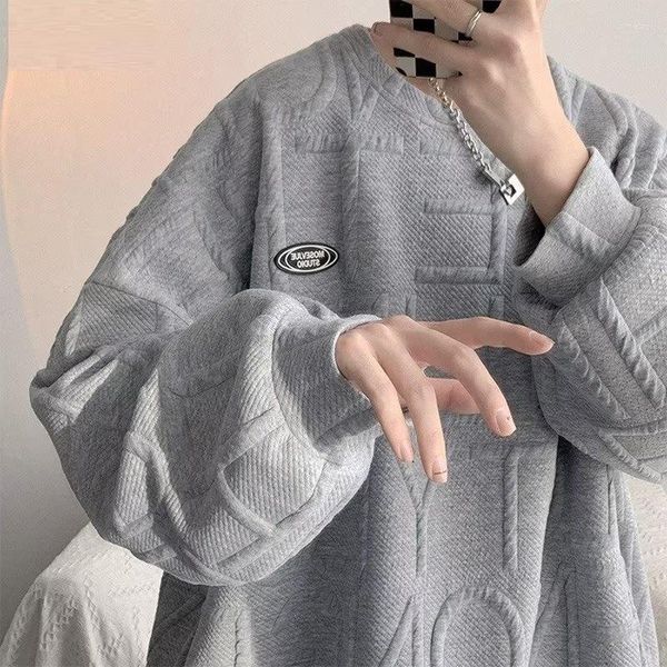 Männer Hoodies 2023 Frühling Licht Luxus Mode Komfortable Pullover Männer Lose Beiläufige Hoodless Jacke Boutique Kleidung