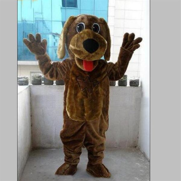2018 Alta qualidade Wags The Dog Mascot Costumes Cartoon Fancy Dress EMS Tamanho Adulto 213r