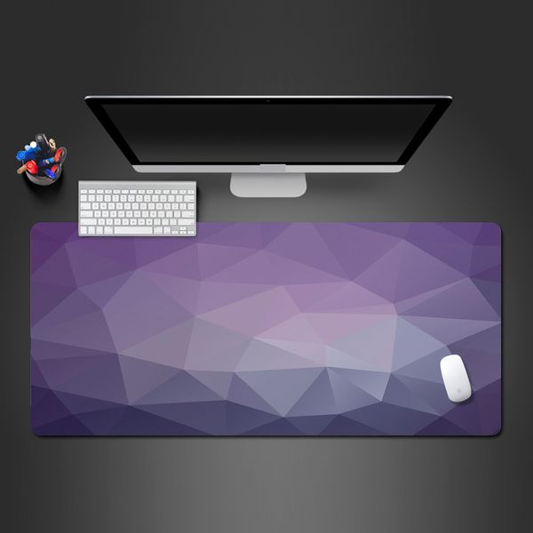 Almofada de mouse de jogo de personalidade criativa colorida caixa de bloqueio de teclado roxo ilusório personalizada almofada grande almofada de borracha lavável