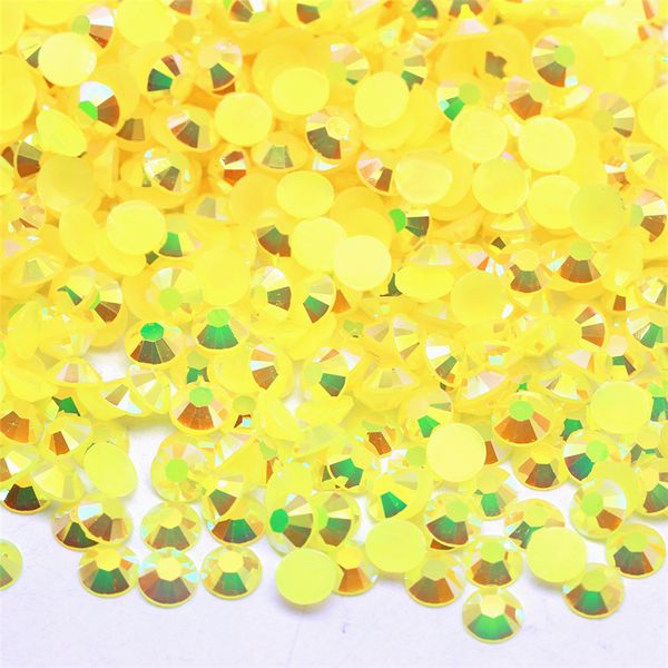 10000 Pezzi/borsa 6mm Retro Piatto AB Crystal Nail Art Strass per Decorazioni Nail Art, Gemme di Cristallo Rotonde Adesivi per Vestiti e Artigianato