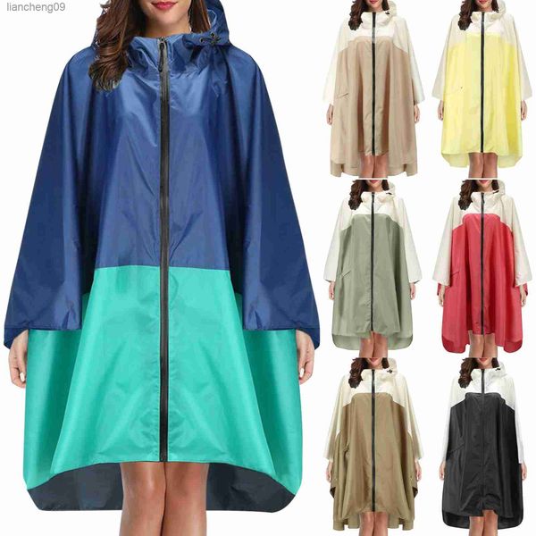 Moda Hafif Yağmur Ceket Dot Baskı Rüzgar Yağmur Yağmur Poşşat Kadınlar Poncho Açık Seyahat Yürüyüşü Taşınabilir İnce Yağmurluklar L230620