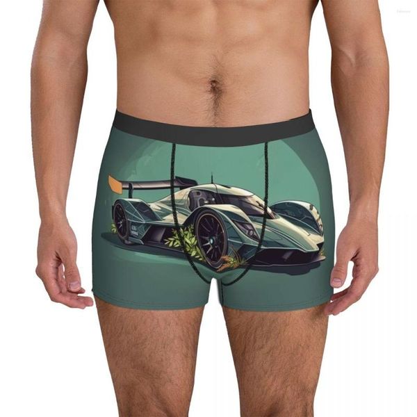 Underpants abbagliante Auto sportiva biancheria intima Natura Style Cartoon Mancciale maschile personalizzate Breve brenk plus size