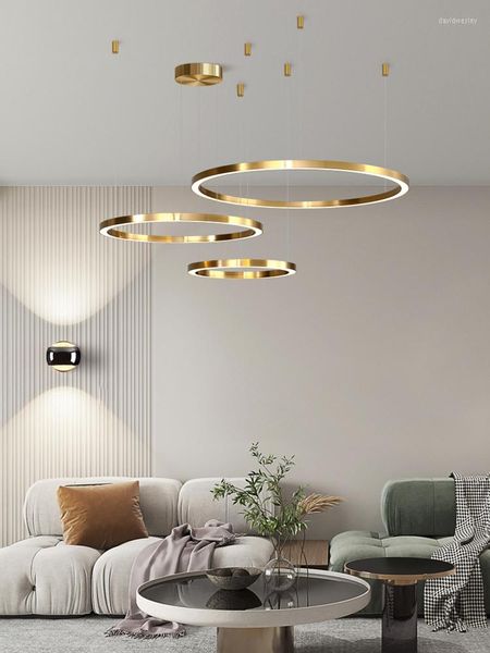 Люстры минималистская современная светодиодная люстра для гостиной спальни.