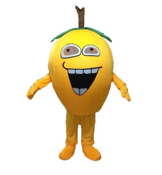 2023 Puntelli pubblicitari Happy Loquat Mascot Costume Halloween Christmas Fancy Party Personaggio dei cartoni animati Outfit Suit Adult Women Men Dress Carnival Unisex Adults