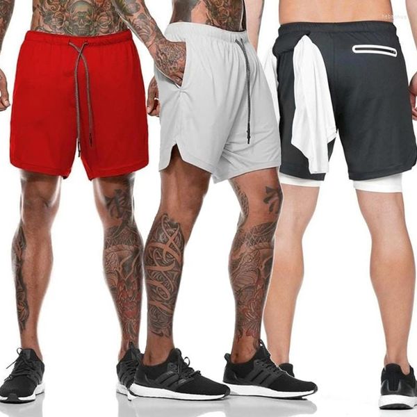 Shorts de corrida verão masculino camuflagem 2 em 1 esporte academia masculino treino de secagem rápida treinamento masculino fitness basquete