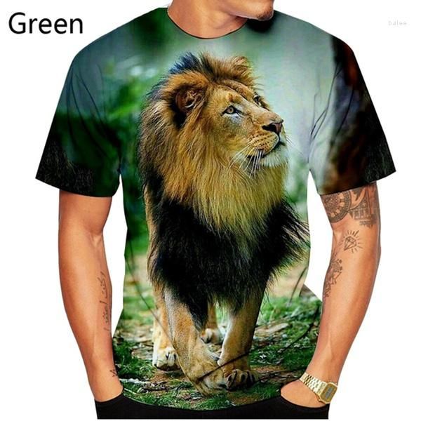 Herren T-Shirts Mode Est Männer Frauen Shirt 3D-gedruckter Löwe für