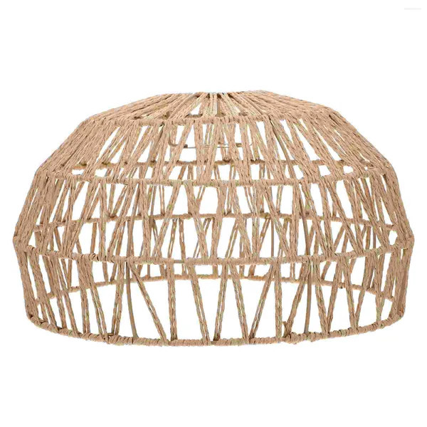 Lampade a sospensione Paralume Copertura creativa per luce Ristorante tessuto Soffitto in rattan Appeso Camino retrò