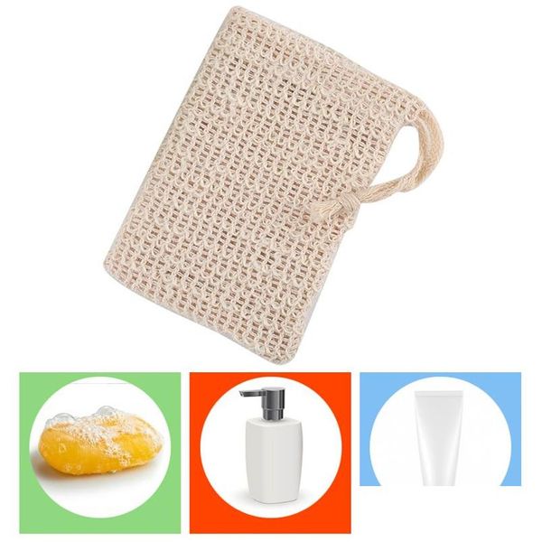 Altre forniture per servizi igienici da bagno Sapone Blister Mesh Rete a doppio strato Schiuma Easy Bubble Bag Soft Confortevole Sack Saver Pouch Dstring Ho Dh4Oe