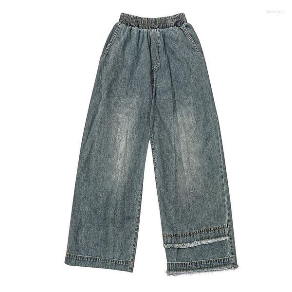 Jeans da uomo Estate Uomo Donna Streetwear Moda Allentato Casual Gamba larga Pantaloni vintage in denim alla caviglia City Boy Gril Sottile