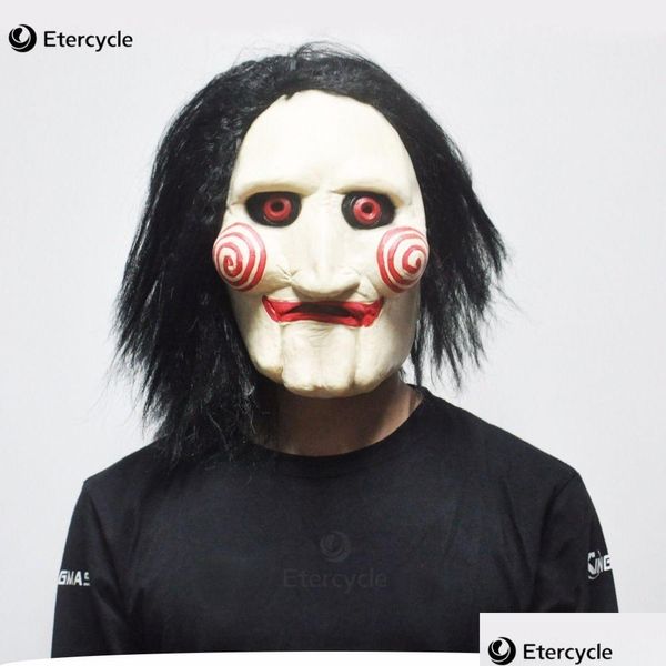 Partymasken Scary Saw Horrorfilm Cosplay Requisiten Adt Latex Jigsaw Maske Kostüm T200116 Drop Lieferung Hausgarten Festliche Lieferungen Dhucj