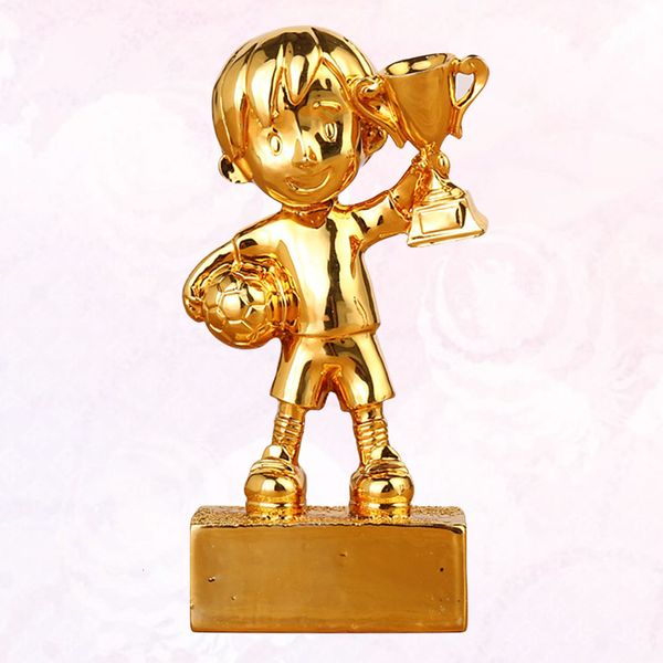 Oggetti decorativi Figurine Trofeo Premio Trofei Calcio Calcio Oro Premio Coppa Premi Gioco sportivo Bomboniere Portiere d'oro Cerimonia Regali 230714