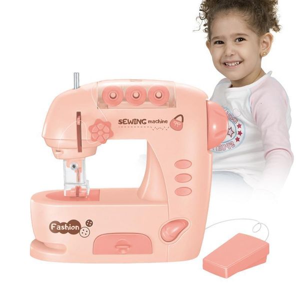 Инструменты мастерская детская симуляция швейная машина игрушка мини -мебель образовательная учебная дизайн игрушки для девочек Дети Дети Притворяются Играу Дом 230714