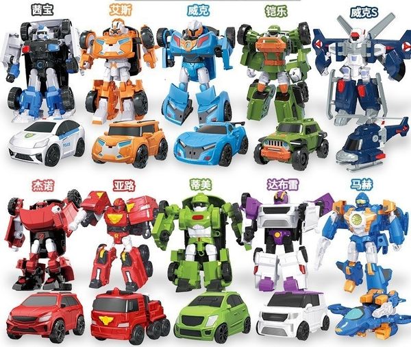 Brinquedos de transformação Robôs Action Figure Korea Cartoon Tobot Robot Toys Anime warrior X Y Z Mão Deformação Carro Avião 230713