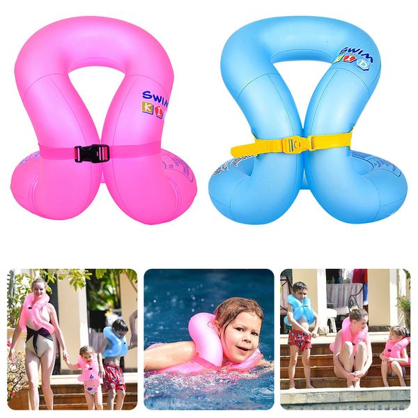 Colete salva-vidas bóia inflável flutuante anéis de braço de natação para crianças adultos anel de brinquedo de água maiô lifebuoy 230713