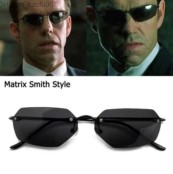 Sonnenbrille JackJade Vintage Classic Matrix Agent Smith Style Polarisierte Sonnenbrille für Herren Cool Rivet Brand Design Sonnenbrille Oculos De Sol Z230726