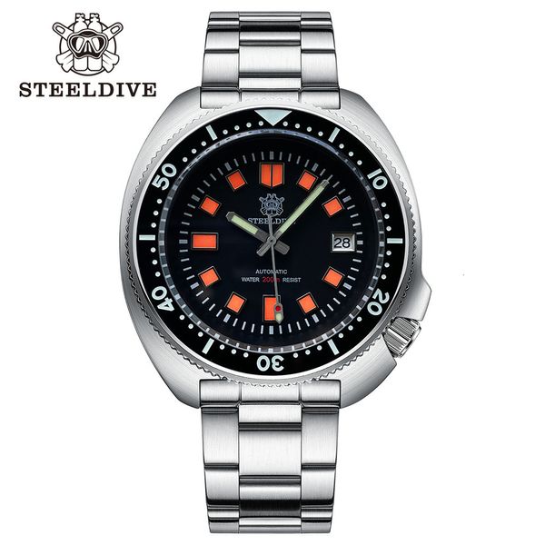 Outros relógios SD1970R Limited Supply Steeldive Marca 44mm Aço Inoxidável Cerâmica Bezel 200M À Prova D 'Água NH35 Automatic Dive Wathch para Homens 230714