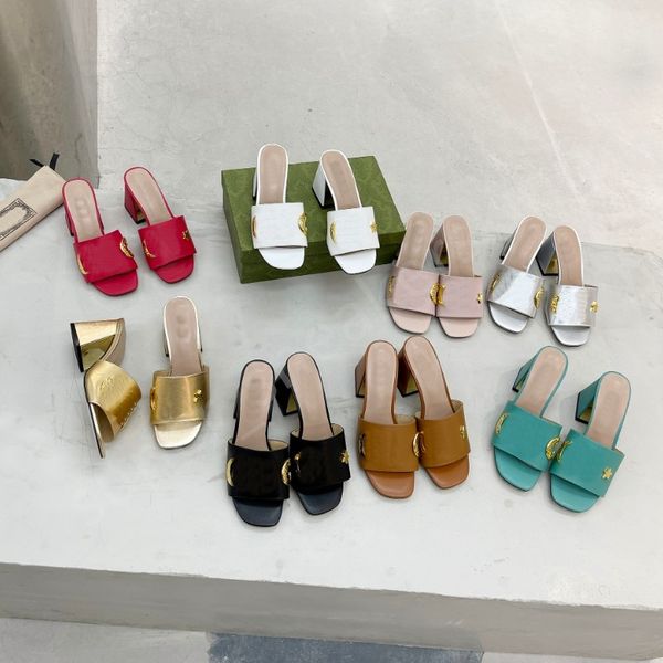 Designer-Hausschuhe, modische Sandalen für Damen, Strand-Flip-Flops, Leder, braun, schwarz, weiß, Pantoletten, Größe 35–41