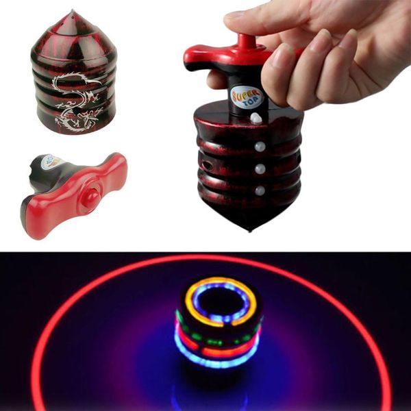 Kreisel-Toupie-Spielzeug mit Licht und Musik, dynamisch, geeignet als Geschenk für Kinder, Farbschlagen 230714