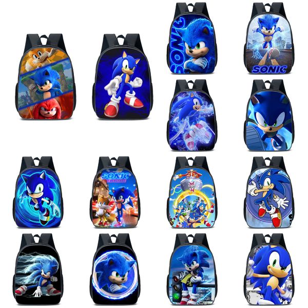 Atacado SONIC fofo All Star supersonic speed mochila de brinquedo de pelúcia bolsa de ombro sônica bolsa de caneta presente para crianças