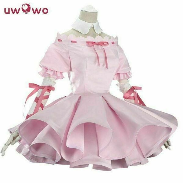 Shugo chara tsukiyomi utau cosplay kostüm kız sevimli pembe elbise melek cosplay194e