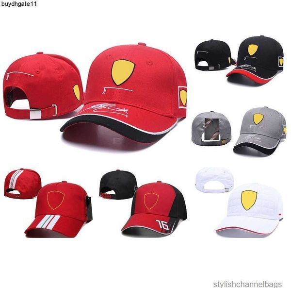 2023 Moda Ball Cap F1 Racing Men Cap de beisebol da marca esportiva ao ar livre Bordado de beisebol Formula 1 Hat F1 Car Hat Hokf
