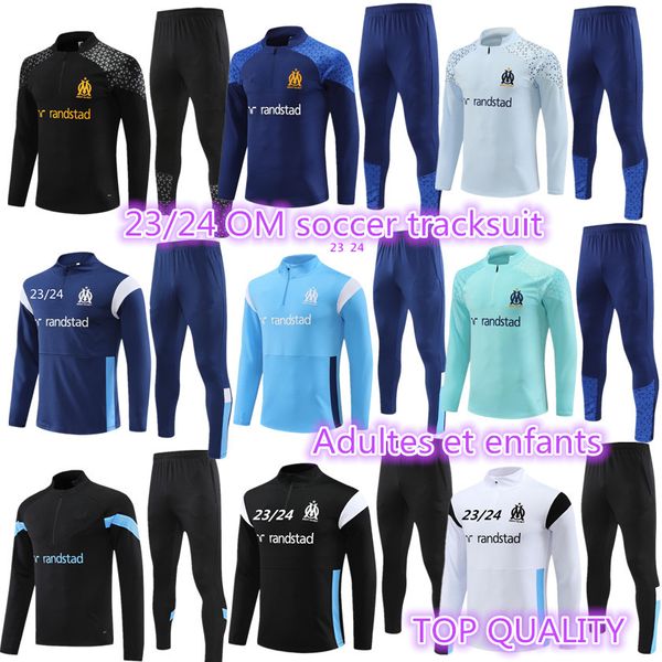 2023 2024 Trainingsanzug für Kinder und Erwachsene MILIK PAYET Marseille Survêtement Fußball-Trainingsanzug Veste Maillot 22 23 24 OM Herren-Trainingsanzug Fußball-Jogging-Set