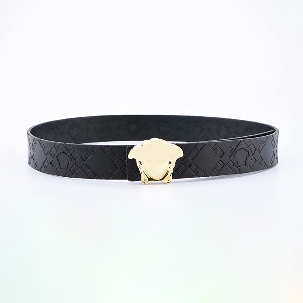 Cintura di design Cintura da uomo di lusso Cinture casual a righe nere Cintura in argento dorato e nero Moda Uomo Donna Cintura di lusso Larghezza 3,8 cm