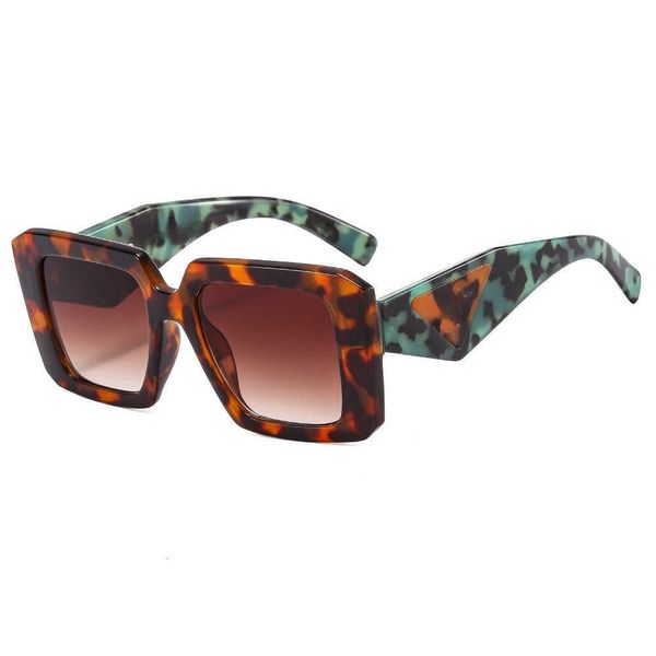 Óculos de sol de luxo moda ao ar livre designer de verão feminino Tom clássico polarizado Ford novo na moda com armação grande estampa de leopardo pernas prd proteção solar