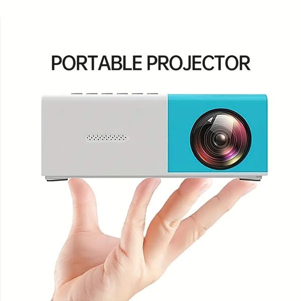 Projetor ultra claro, miniprojetor portátil, memória compatível com HDMI, USB e SD, projetor de filmes ao ar livre, home theater