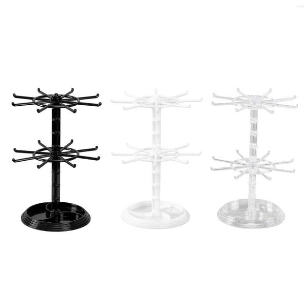 Sacchetti per gioielli Creative Tree Organizer Orecchini Collana ad alta capacità Rack di stoccaggio a 2 livelli Display durevole per vetrina di negozi di orologi