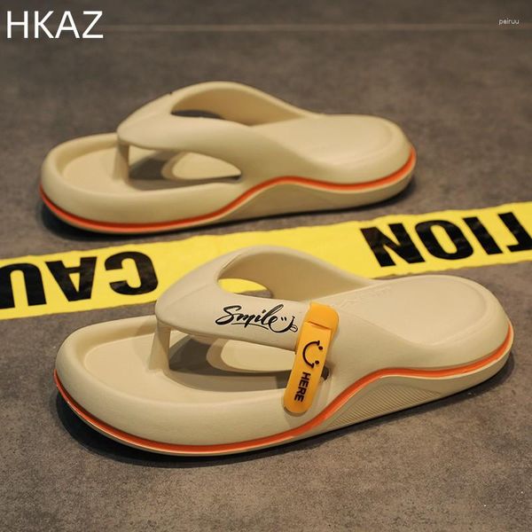 Terlik Erkek Moda Trendi Eva Flip Flops Büyük Boyut Nefes Alabilir Su Geçirmez Giyim Giyim Dayanıklı Kaymaz Yaz