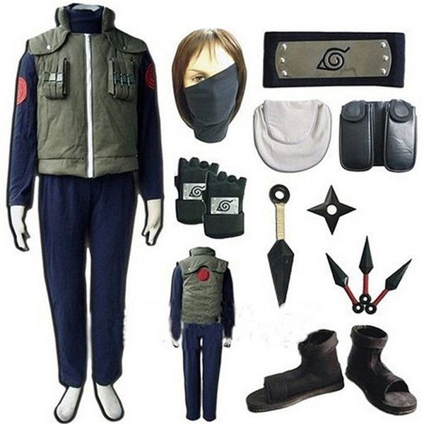 Naruto Hatake Kakashi Set Completo Costume Cosplay224k