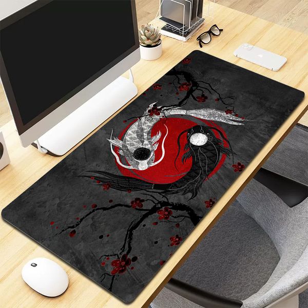 Büyük Oyun Mouse Pad Sıcak XXL KOI TAICHI Mousepad Gamer 500x1000mm Su Geçirmez Fare Mat PC Oyun Masa Masa Masası Klavye Padleri Masalı