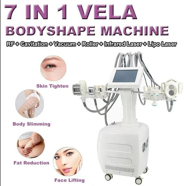 6 em 1 vale Roller Boby máquina de emagrecimento RF levantamento facial a vácuo perda de peso dispositivo de massagem para remoção de gordura levou pele rejuvenescimento Lipo cavitação máquina