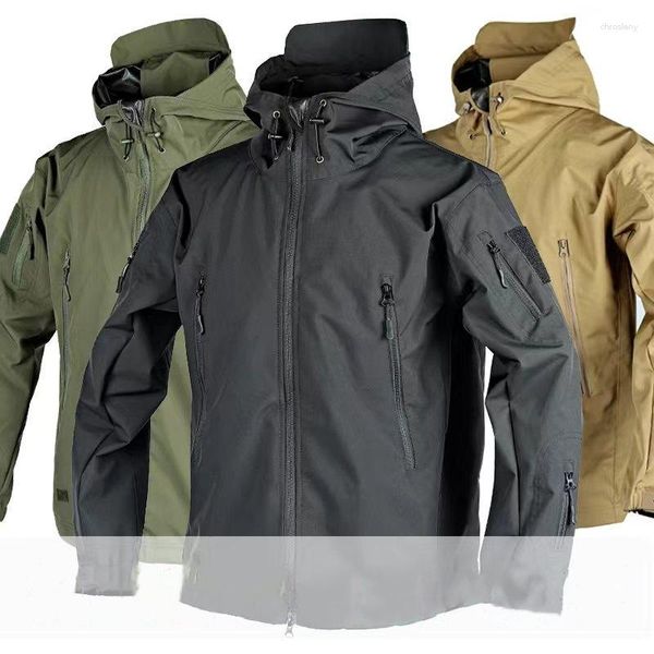Jaquetas masculinas táticas militares jaqueta corta-vento primavera outono respirável trenth casaco impermeável acampamento ao ar livre camuflagem exército