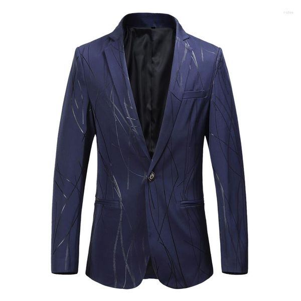 Erkekler Suit Marka Giyim Erkekler İnce Fit Business Blazers Ceket Gece Kulübü Blazer Düğün Partisi Takım Stagers Coats