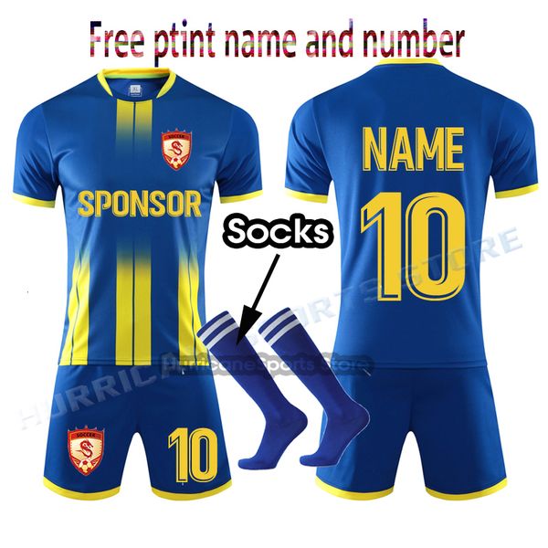 Outros Artigos Esportivos Custom Kid Men Soccer Jersey Set Uniformes kit futebol Criança Adulto Treino camisa terno uniforme 3XS 3XL 230713