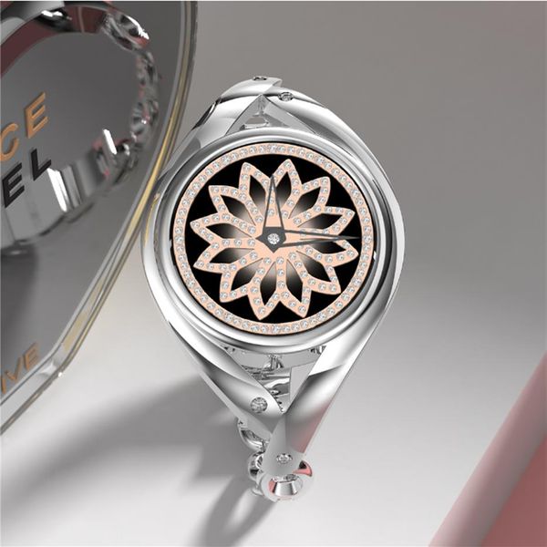 Lemfo изысканный 11 -миллиметровый Thin Dial Goddess Watch Bracelet Bracelet Close Dative Commer Physicological Monitoring Smart Watch Women Wors287s