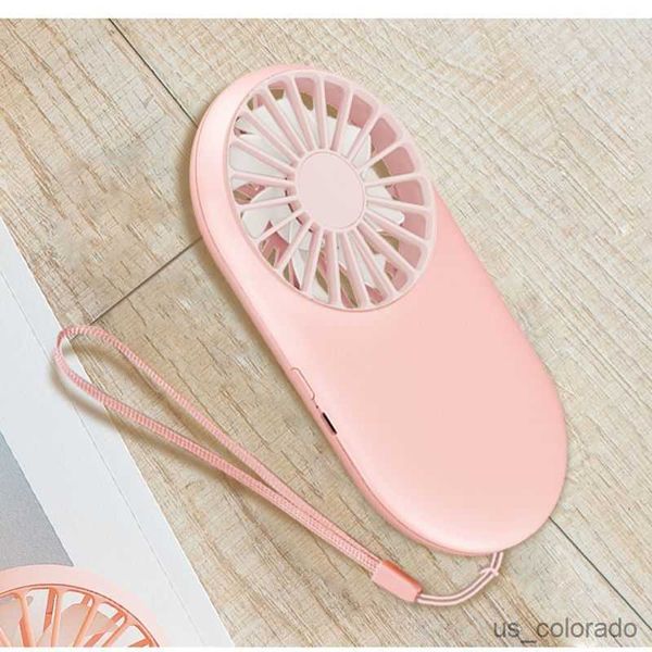 Электрические вентиляторы перезаряжают USB Mini Portable Pocket Fean Fan Fan Cool Air Hand Hourding Охлаждение DC Mini Air Cooler Mini Mini вентиляторы USB Зарядка на открытом воздухе R230714