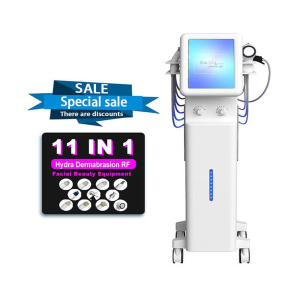 Spa Hydra Beauty Facial Dermoabrasione Skin Lifting Machine 11 in 1 Diamond Dermobrasion Vacuum Pen Dispositivo per la cura della pelle Hydro