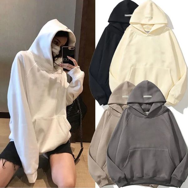 designer hoodie heren ess sweatshirts voor vrouwen herfst off white hoodie zwart-wit letterdruk luxe hoodies hoodie met rits puur katoen stijlvol en los