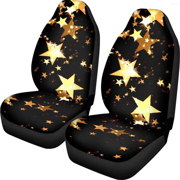 Capas para assento de carro Moon Star Apenas para bancos dianteirosMoon and Print CarsSUVTruckConjunto de acessórios para interiores