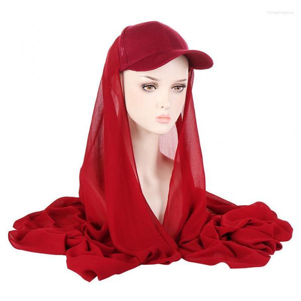 Ethnische Kleidung 2023 Kopftuchkappen Muslimische Frauen Hijab mit Basis Ballhüte Chiffon Instant Hat Schals Stirnband Turban Wraps Kopfbedeckung