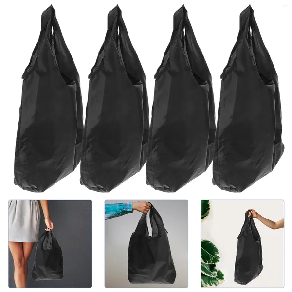 Geschenkverpackung 4 PCs Einkaufstasche Taschen Taschen Griff CARD Lebensmittel tragbare Bogo -Tasche Lebensmittel Faltbare Wiederverwendung wiederverwendbarer Beutel