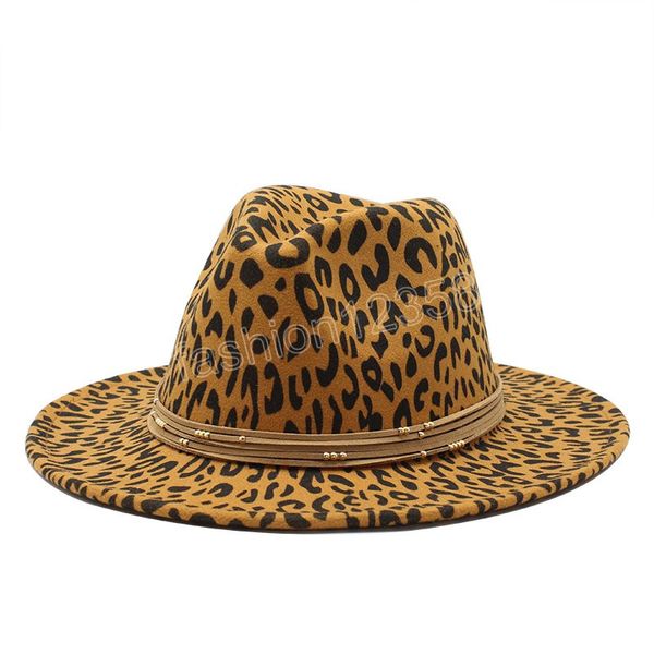 Chapéu Fedora de Lã Feminino para Inverno Outono Elegante Aba Larga Lady Gangster Trilby Feltro Homburg Church Jazz Hat