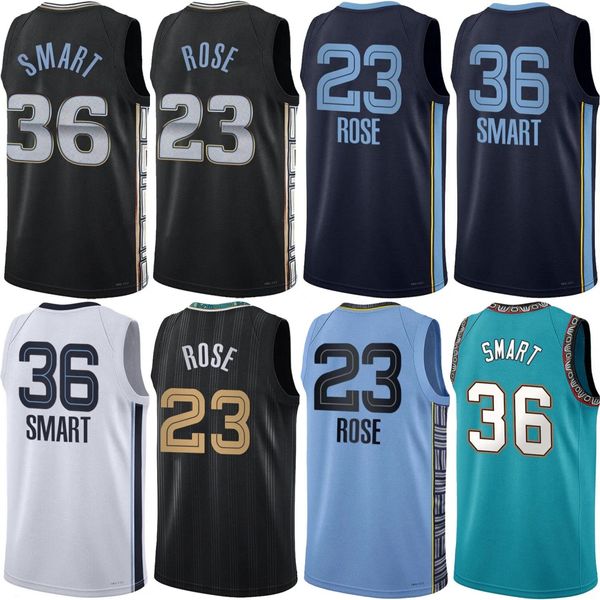 Man Kids Print Basketball Gregory Jackson II Jerseys 13 Derrick Rose 23 Marcus Smart 36 John Konchar 46 Брэндон Кларк 15 Ziaire Williams 8 Xavier Tillman 2 рубашка