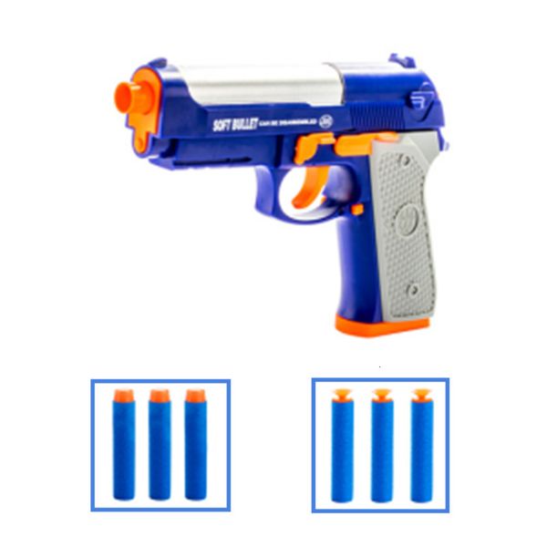 Gun Toys M92 Съемная модель моделирования игрушка Eva Soft Bullet Desert Eagle Военное оружие CS Shooting Game 230713